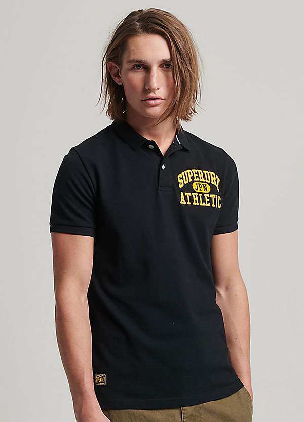 superdry polo black
