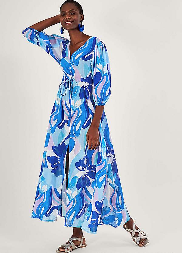 Swirl Print Maxi Dress by Monsoon Look Again