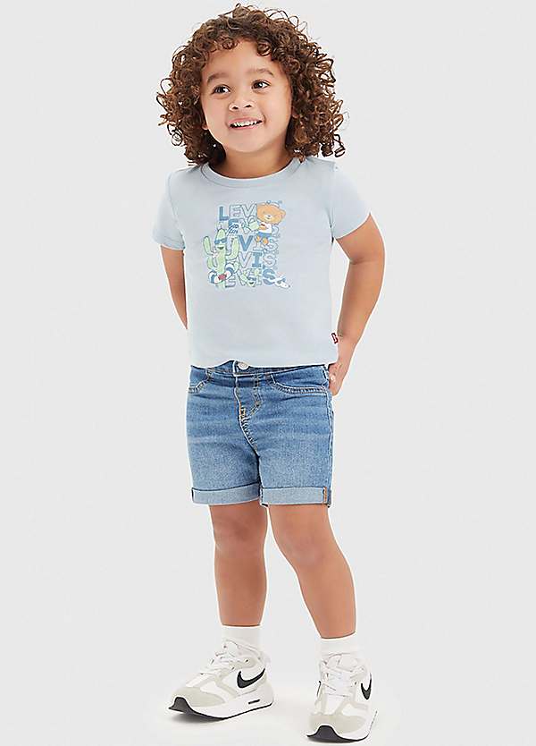 T Shirt And Shorts For Kids Cotton Grey Boys T Shirt Shorts Set At