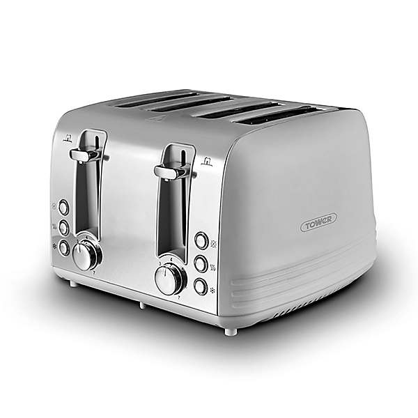Aura 4-Slice Toaster Shimmer Grey