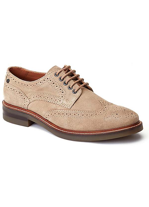 Tan Hatfield Brogue Shoes by Base London Look Again