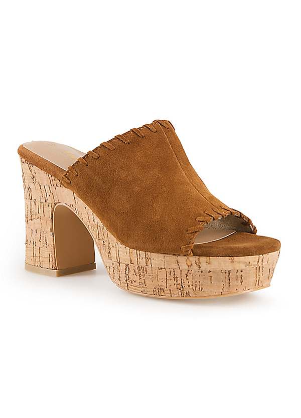 Suede mule sandals on sale