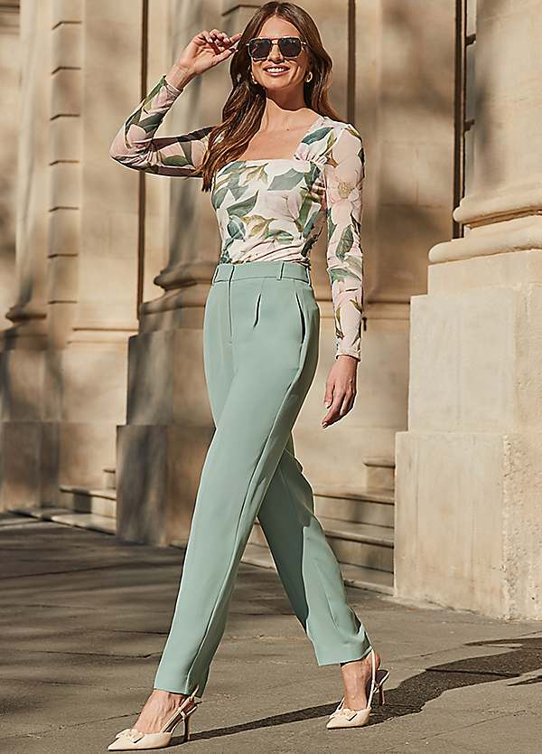 Tapered Leg Trousers by Sosandar Look Again