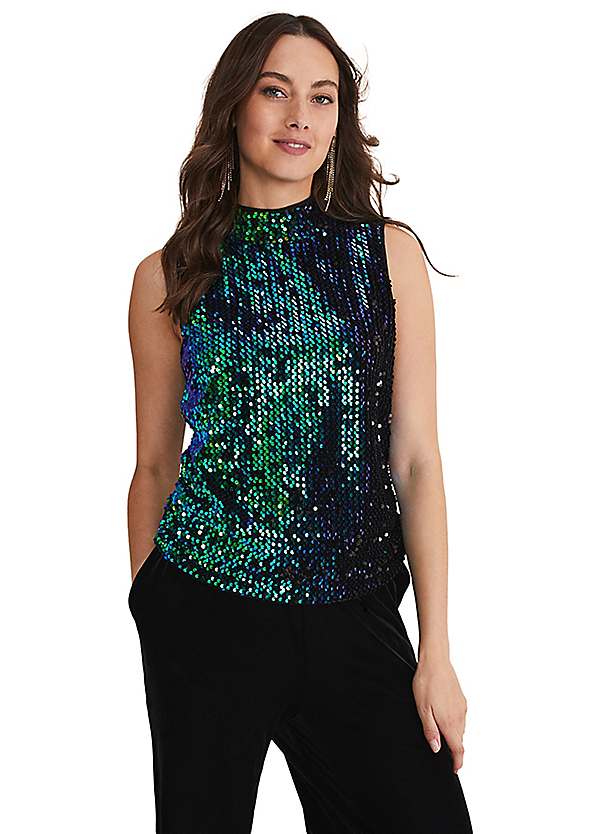 Phase eight hot sale sequin top