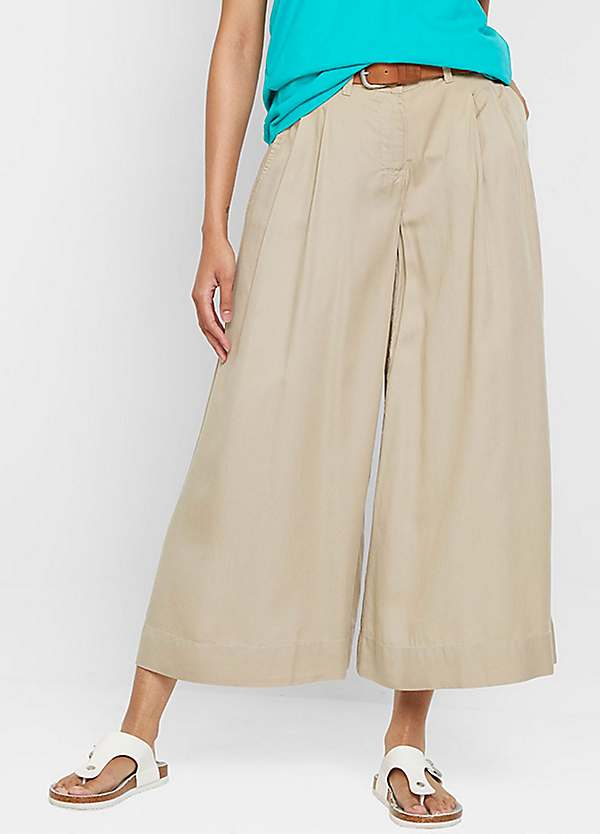 Tencel Wide Leg Culottes by bonprix