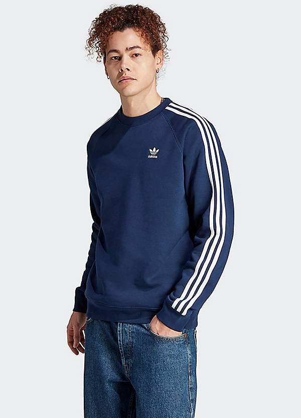 Three Stripe Adicolor Sweatshirt by adidas Originals Look Again