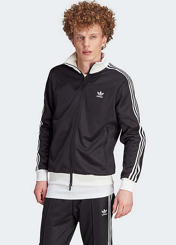 Adidas originals three stripe 2025 track jacket in black