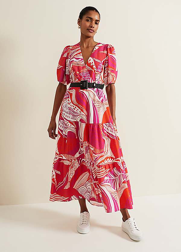 Midi Dress Phase Eight Red Wrap Dress Phase Eight Julissa Wrap