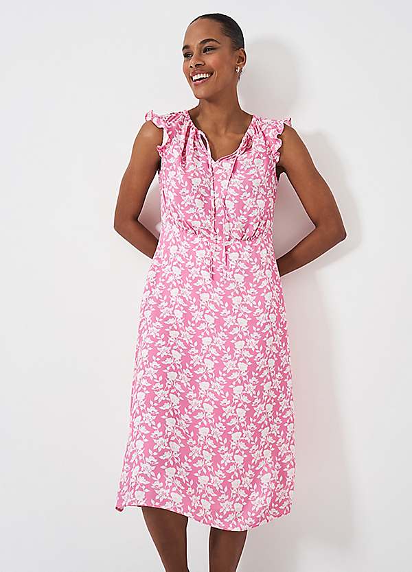 Tilly Tie Neck Dress by Crew Clothing Company