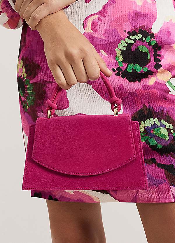 Pink Top Handle Evening Bag Evening Bag In Pink With Personalised