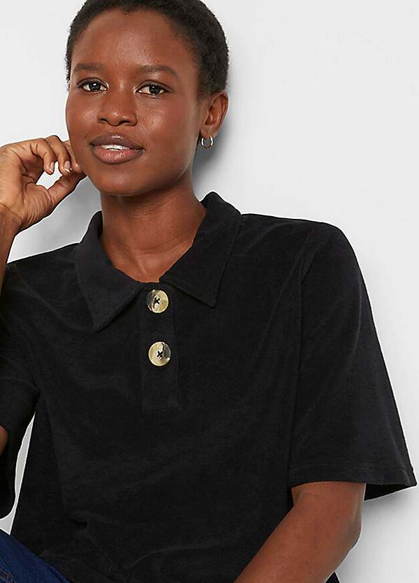 Cotton towelling polo on sale shirts