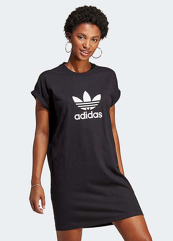 uitspraak Verlenen Monet Trefoil T-Shirt Dress by adidas Originals | Look Again