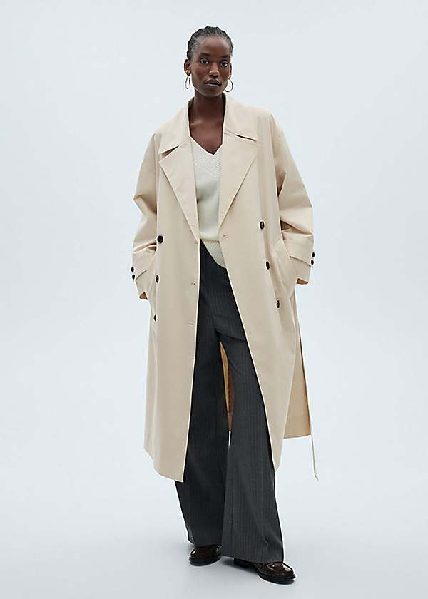 Trench Mango Casual Jacket Mango Polanapu Faux Leather Trench Coat