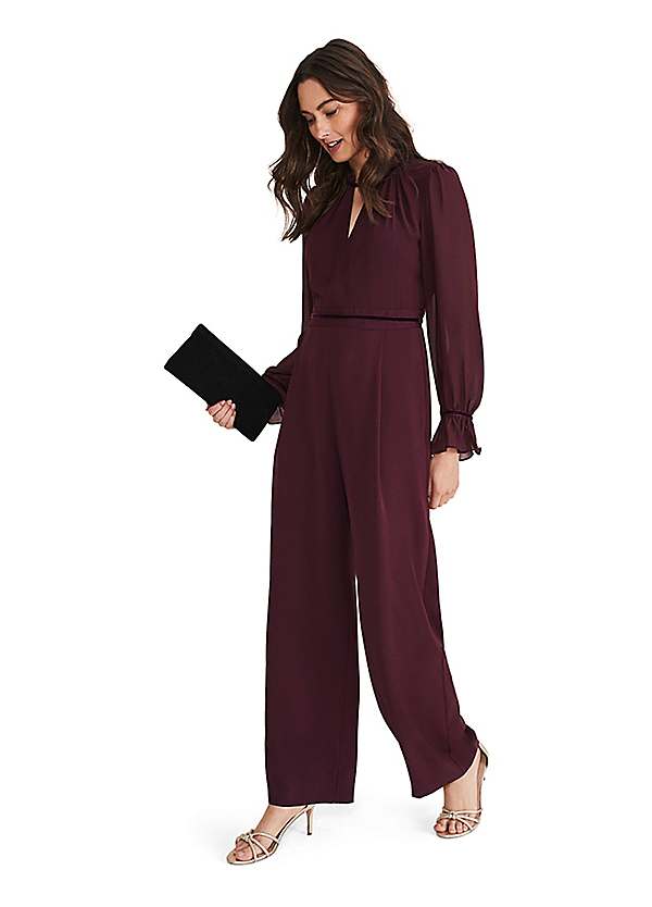 Phase eight burgundy jumpsuit online