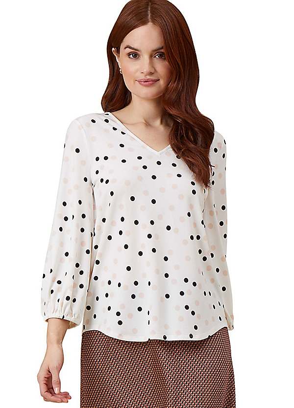 Adrianna papell best sale polka dot top