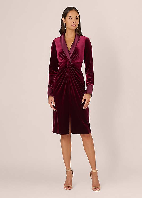 Velvet Tuxedo Dress by Adrianna Papell Look Again