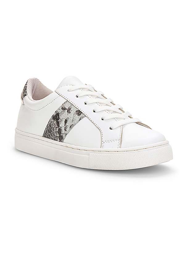 Snake deals leather sneakers