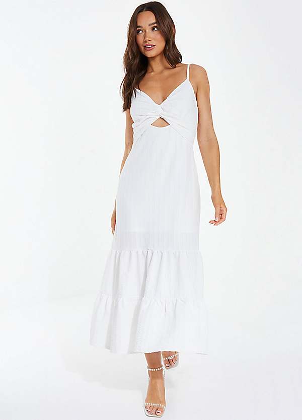 Quiz white hot sale dress