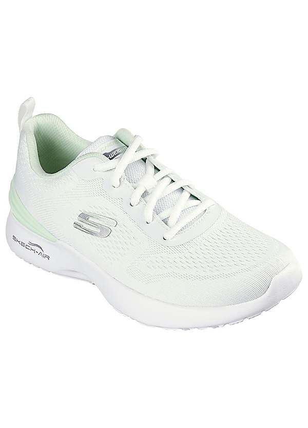 White Skech Air Dynamight New Step Trainers by Skechers