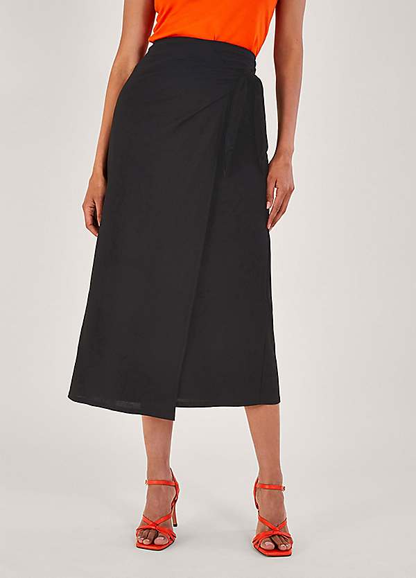 How to wear wrap midi outlet skirt