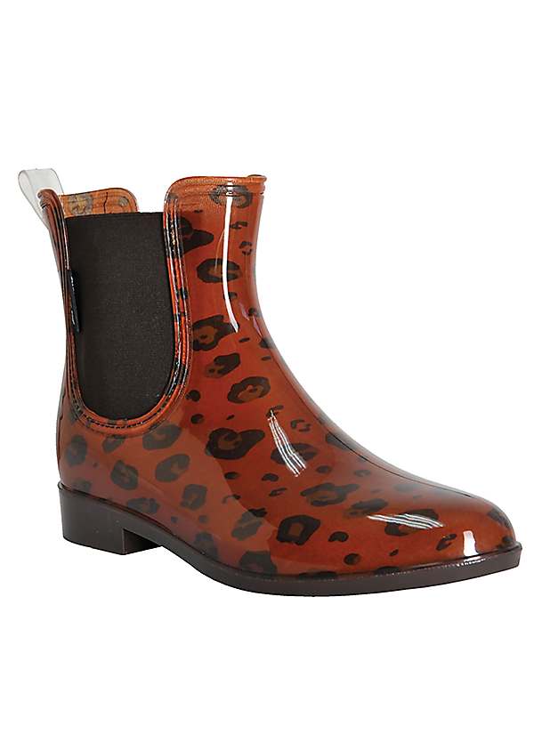 Women's Harriett Animal Print Short Wellies by Regatta Look Again