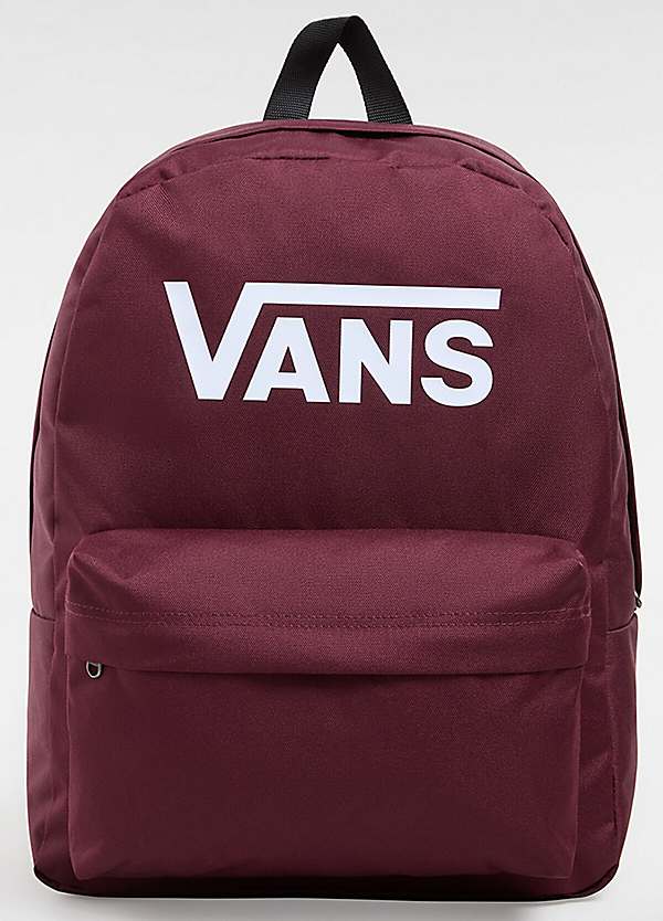 Women's Red Old Skool Print Backpack by Vans Look Again