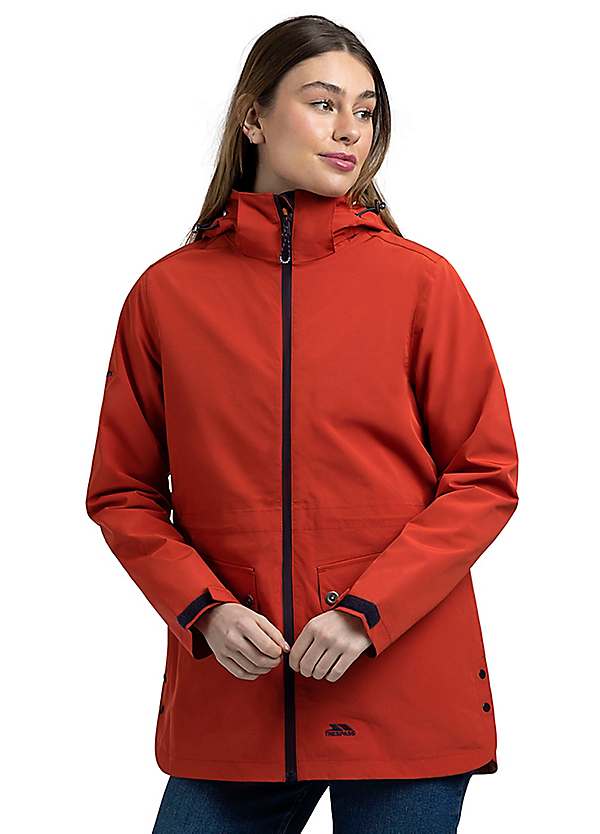 Womens Hooded Waterproof Jacket Tiverton by Trespass Look Again