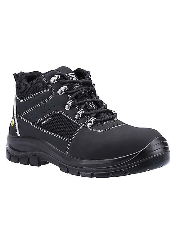 Work Mens Black Trophus Letic Steel Saftey Toe Boots by Skechers Look Again