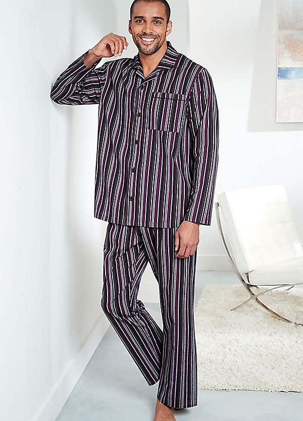 Woven Pyjama Set by Cotton Traders