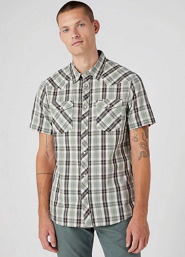 Wrangler check hot sale shirt