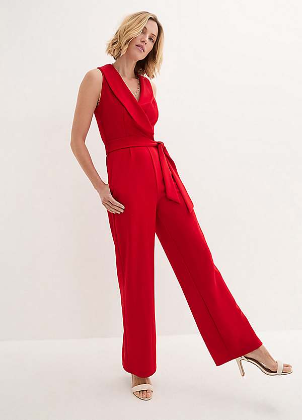 Belted pantsuit discount