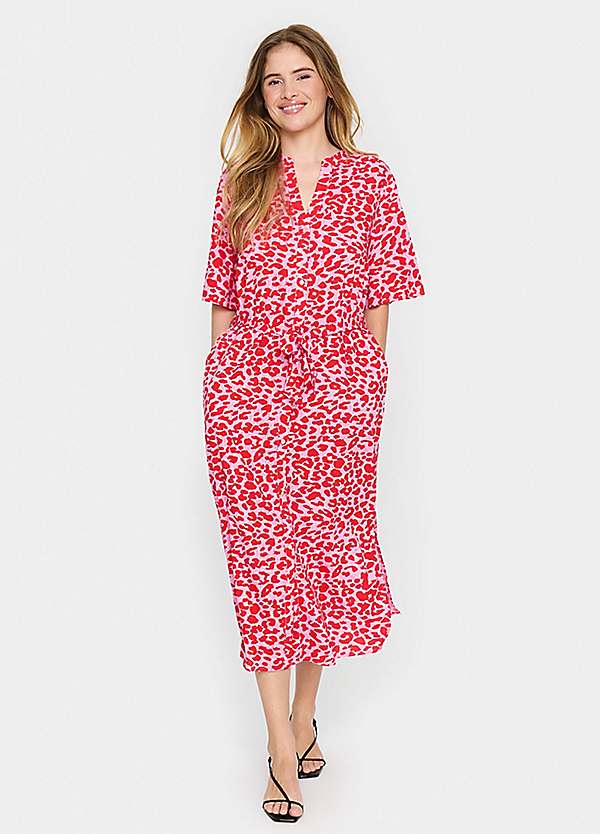 Short sleeve button down maxi dress on sale