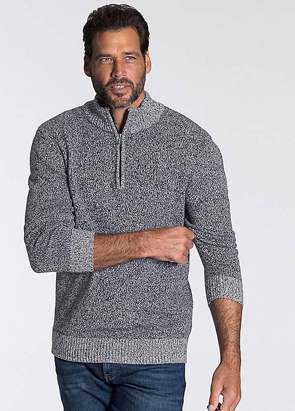 Zip Collar Jumper by Man s World