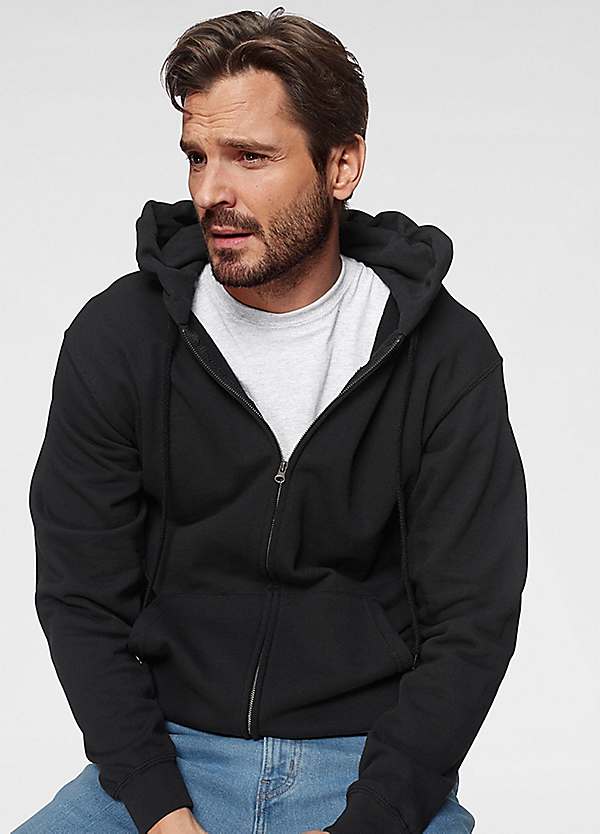 Zip Through Hoodie by Fruit of the Loom Look Again