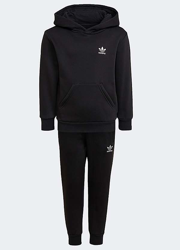 Trefoil full hotsell zip hoodie tracksuit