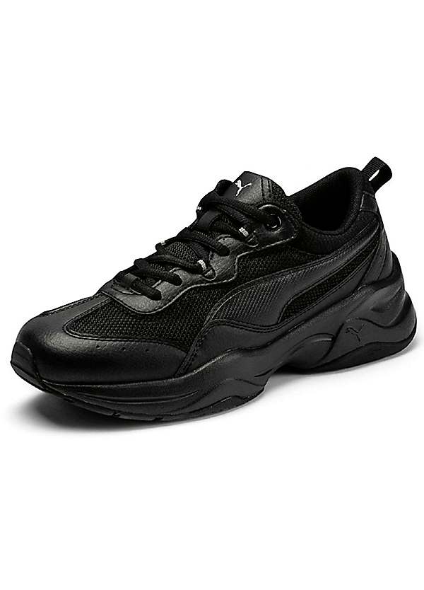 Womens puma trainers black sales