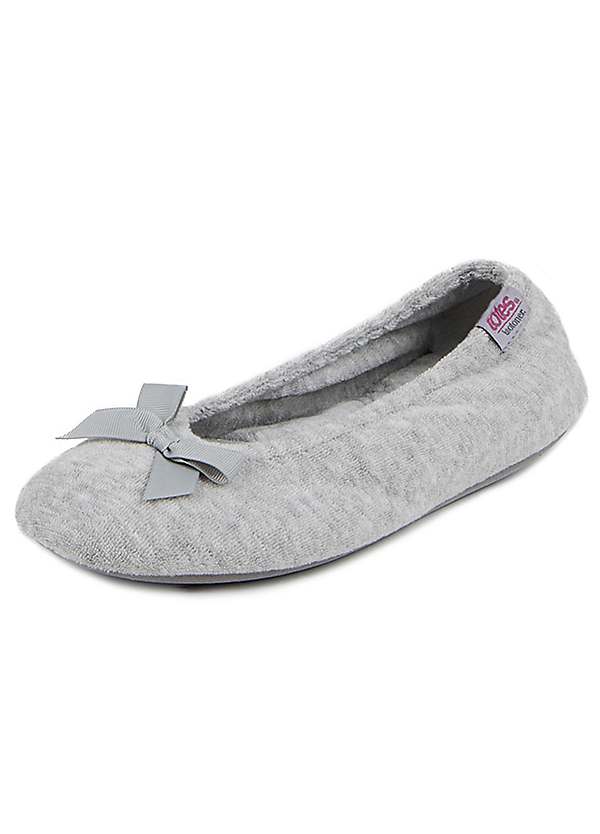 Ladies grey ballet sales pumps