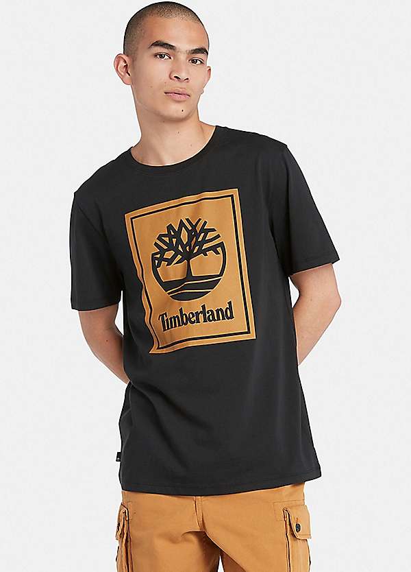 Stack Logo' Print T-Shirt by Timberland | Look Again