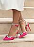 Double CC Big Bow High Heels Sheepskin Light Pink main image 0