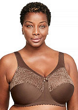 Full Figure Plus Size Wonderwire Back Close Bra by Glamorise